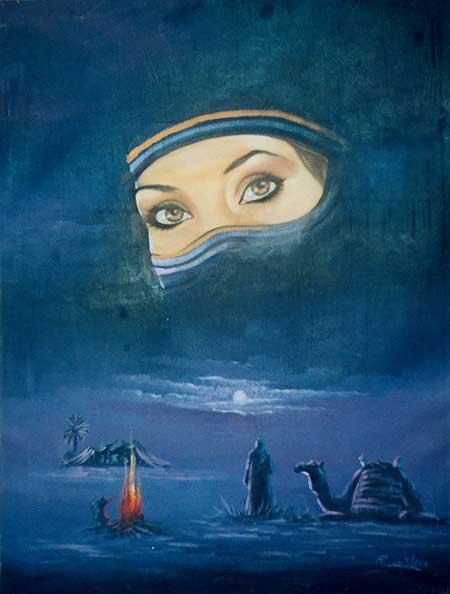 Художник Хусейн Аль Джааман 