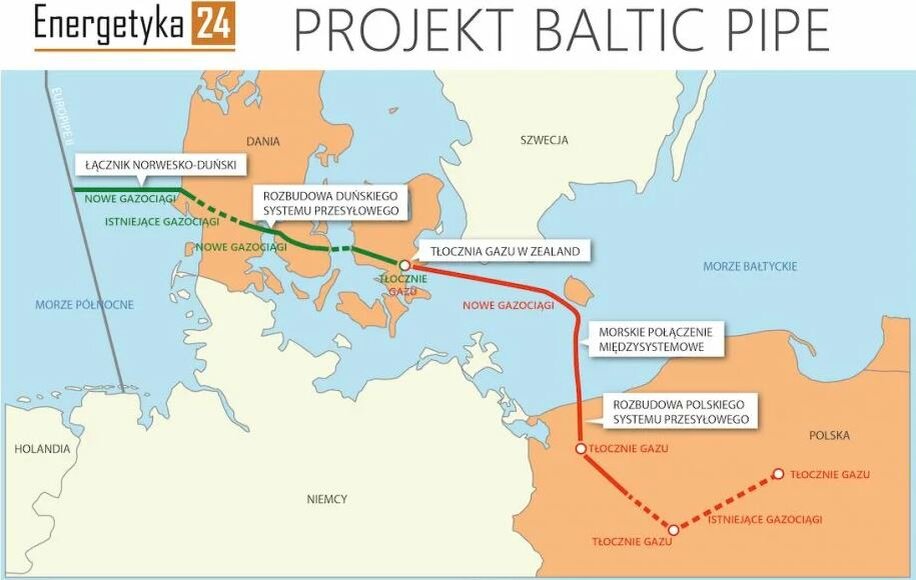 Пока газопроводу ничего не угрожает и его продолжают продолжать по Польше, дойдёт ли по нему газ до Эстонии пока неизвестно