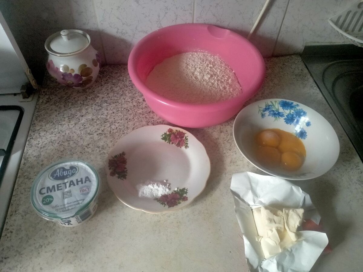 Продукты, необходимые для приготовления пахлавы