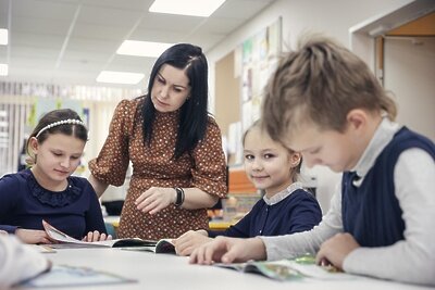    Акция «Посвящение учителям» в Подмосковье © Пресс-служба Министерства образования Московской области