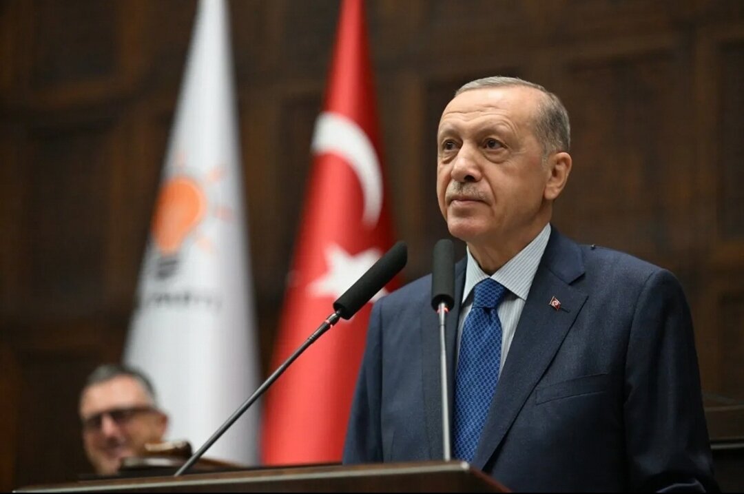 Президент Турции Реджеп Тайип Эрдоган на заседание малого совета 