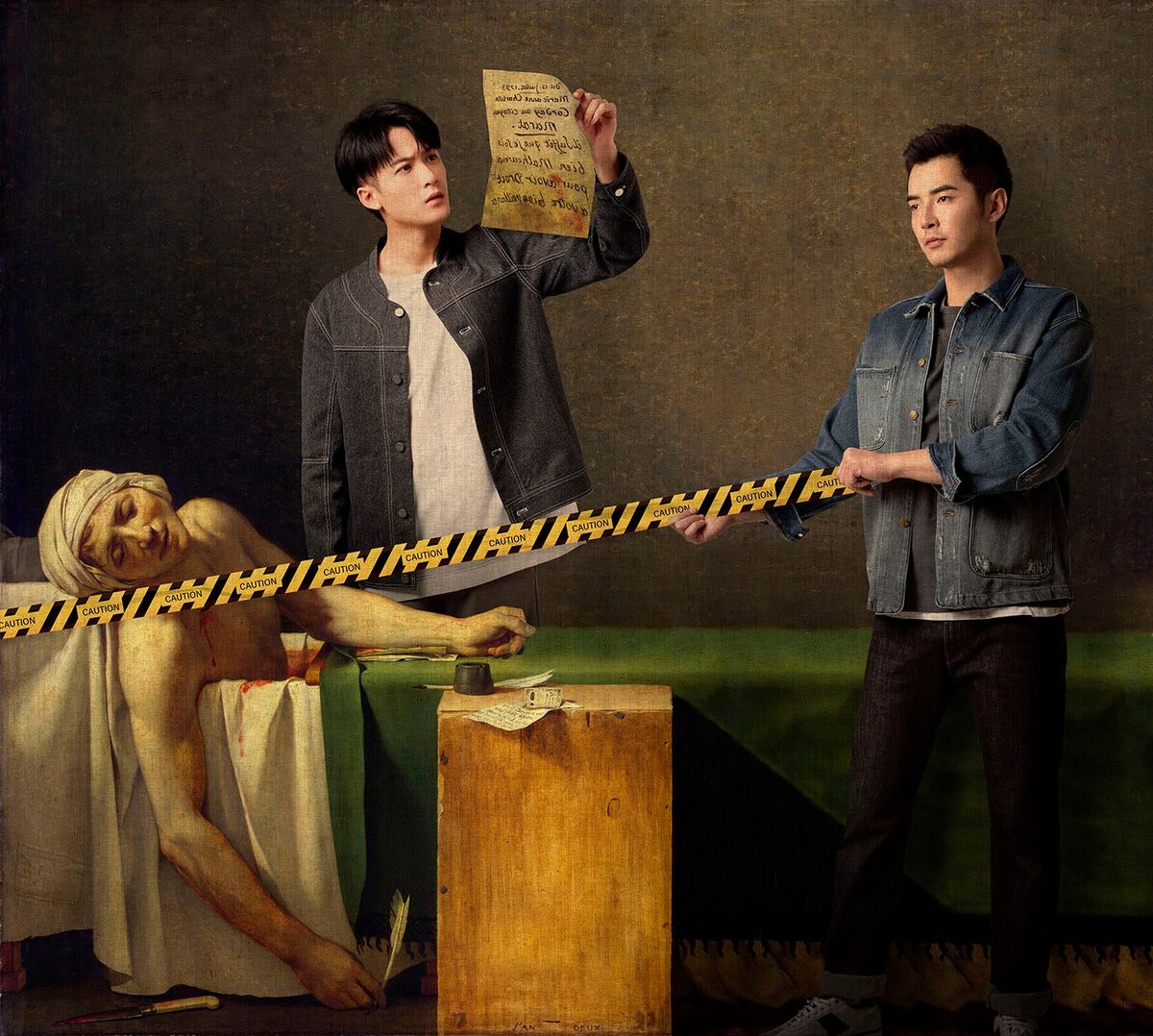 Этот постер очень точно отражает стиль и настроение дорамы.