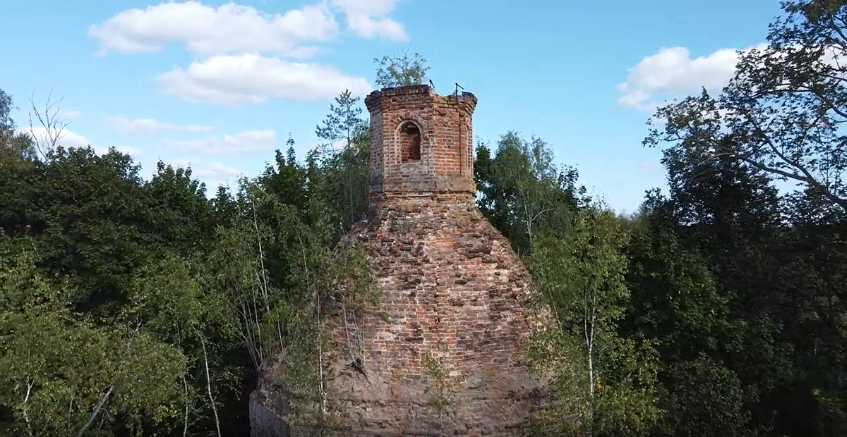 Вид на церковь сверху 