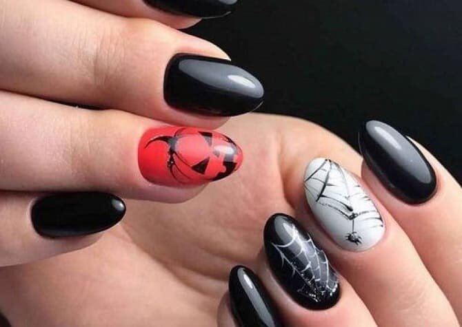 Как нарисовать паутину на ногтях | By NailspirationFacebook