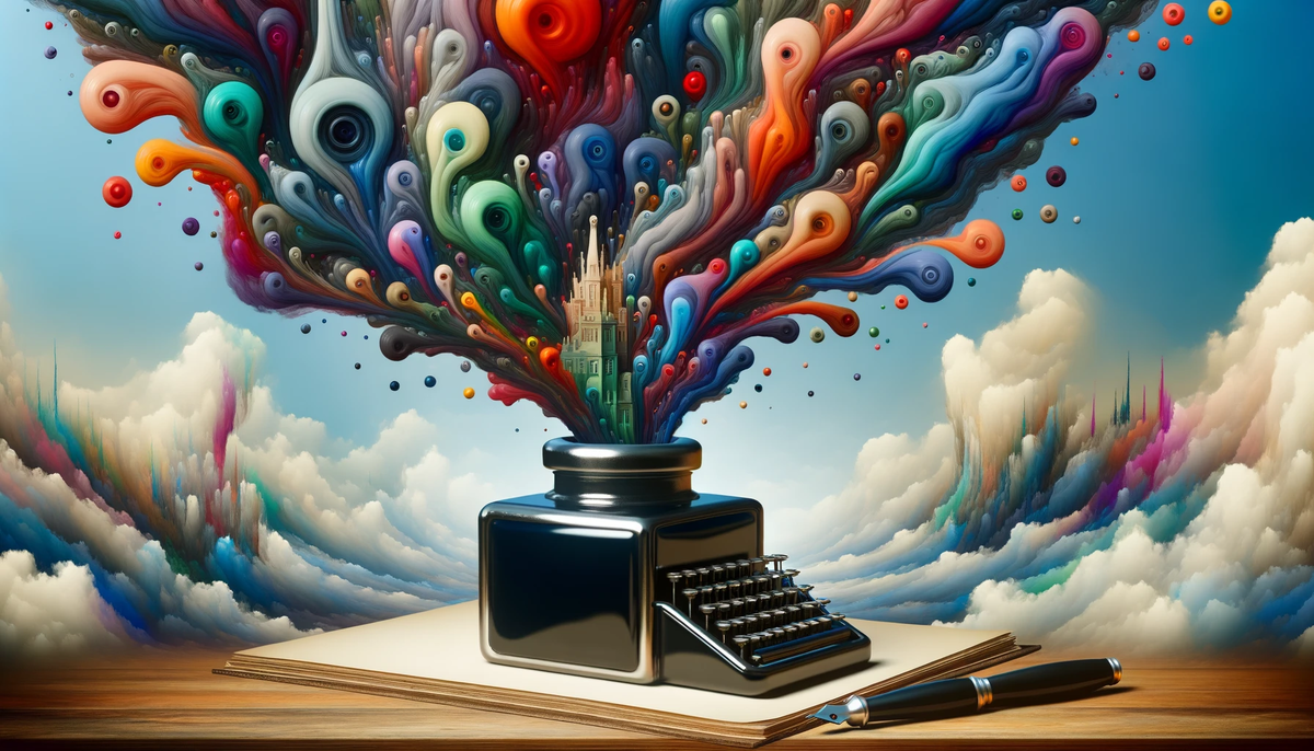 Написание текстов — нелёгкая работа, хотя и творческая. Часто бывает, что идеи были, но стоит взяться за перо или клавиатуру — и в голове полная пустота (C) Здесь и далее: Igor Kuchaev & DALL-E 3