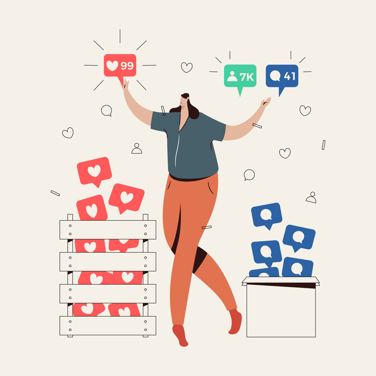 Бесплатное стоковое фото, иллюстрирующее жизнь в социальных сетях