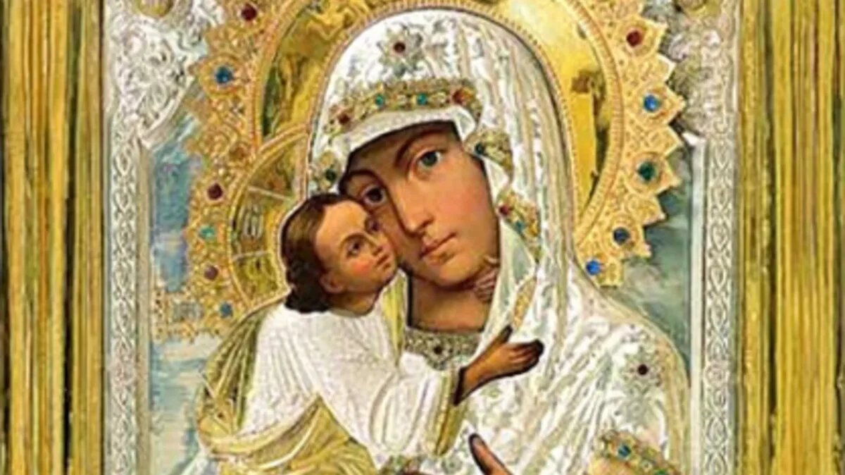 Лик иконы Богоматери. Фото: wikipedia.org