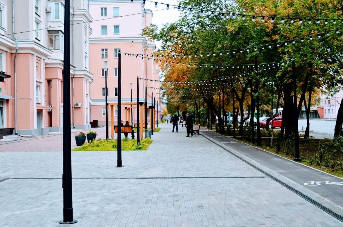 Новый бульвар на улице Свободы. Фото пресс-службы городской администрации