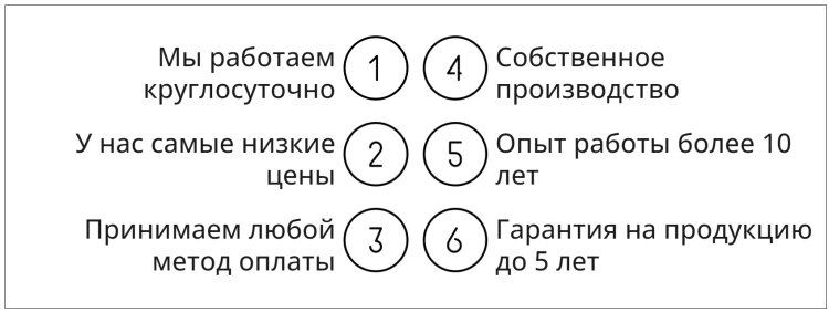 Достоинства и преимущества нашей компании