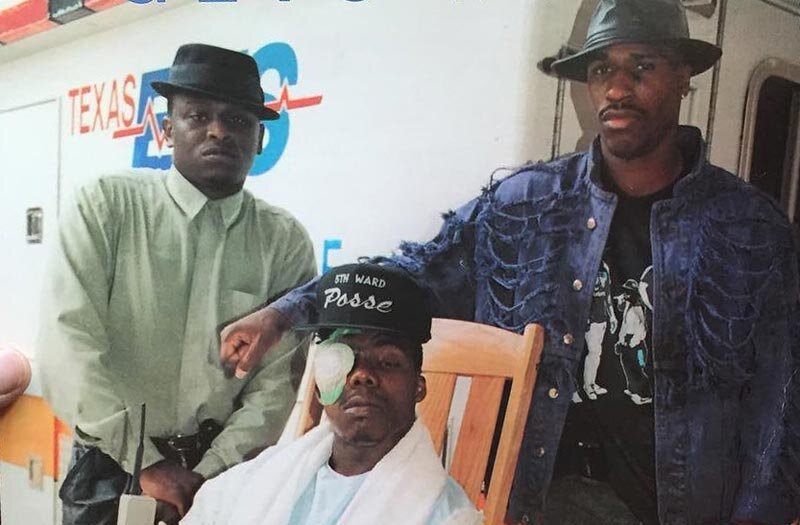 Geto Boys, изображенные на 12-дюймовом сингле "Mind Playin' Tricks on Me"