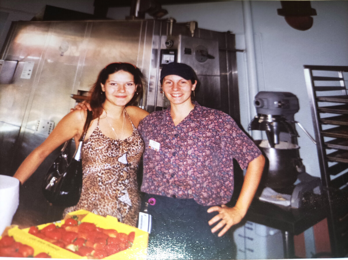 Я с супервайзером полячкой. Зашла в свой выходной в гости