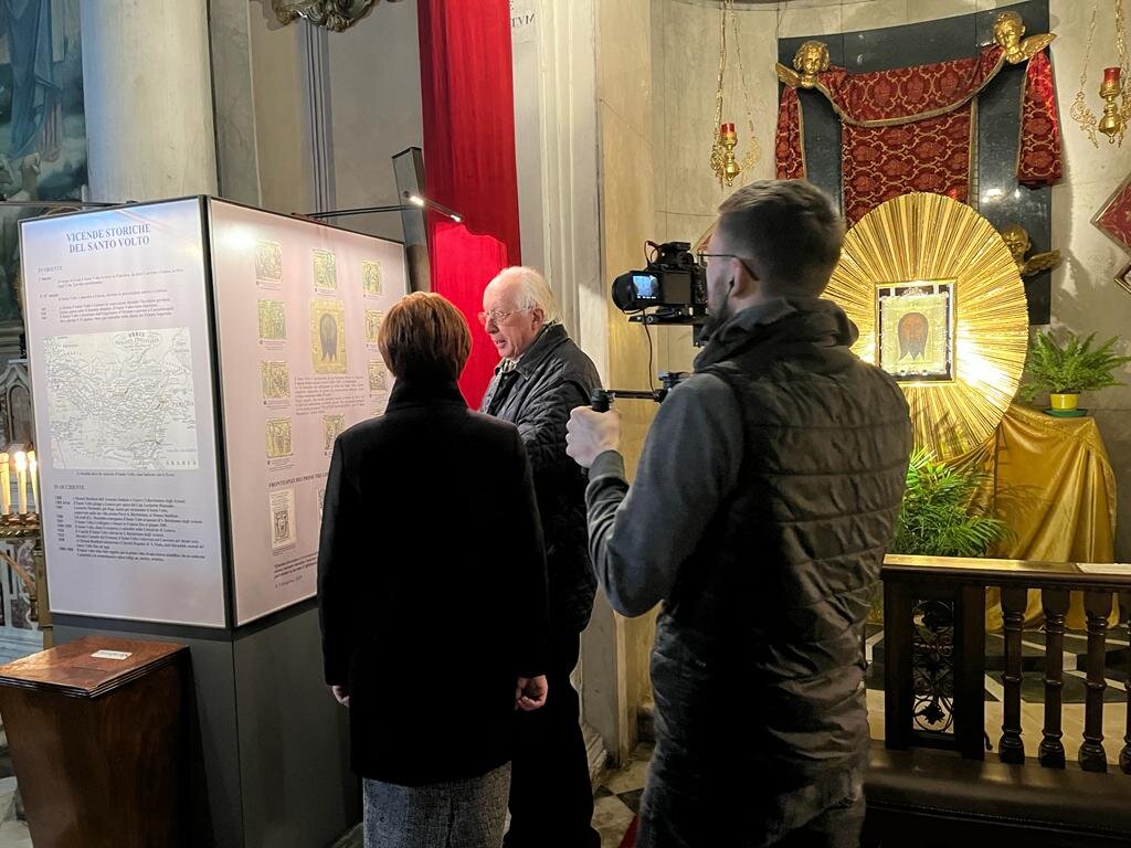 На съемках фильма "Спас Нерукотворный"