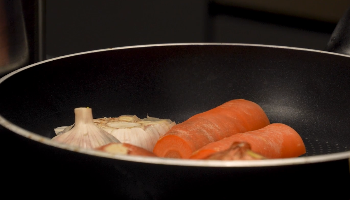 овощи на сковородке