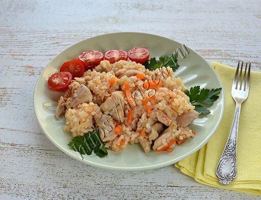 Рис с курицей в мультиварке Редмонд — рецепт с фото пошагово