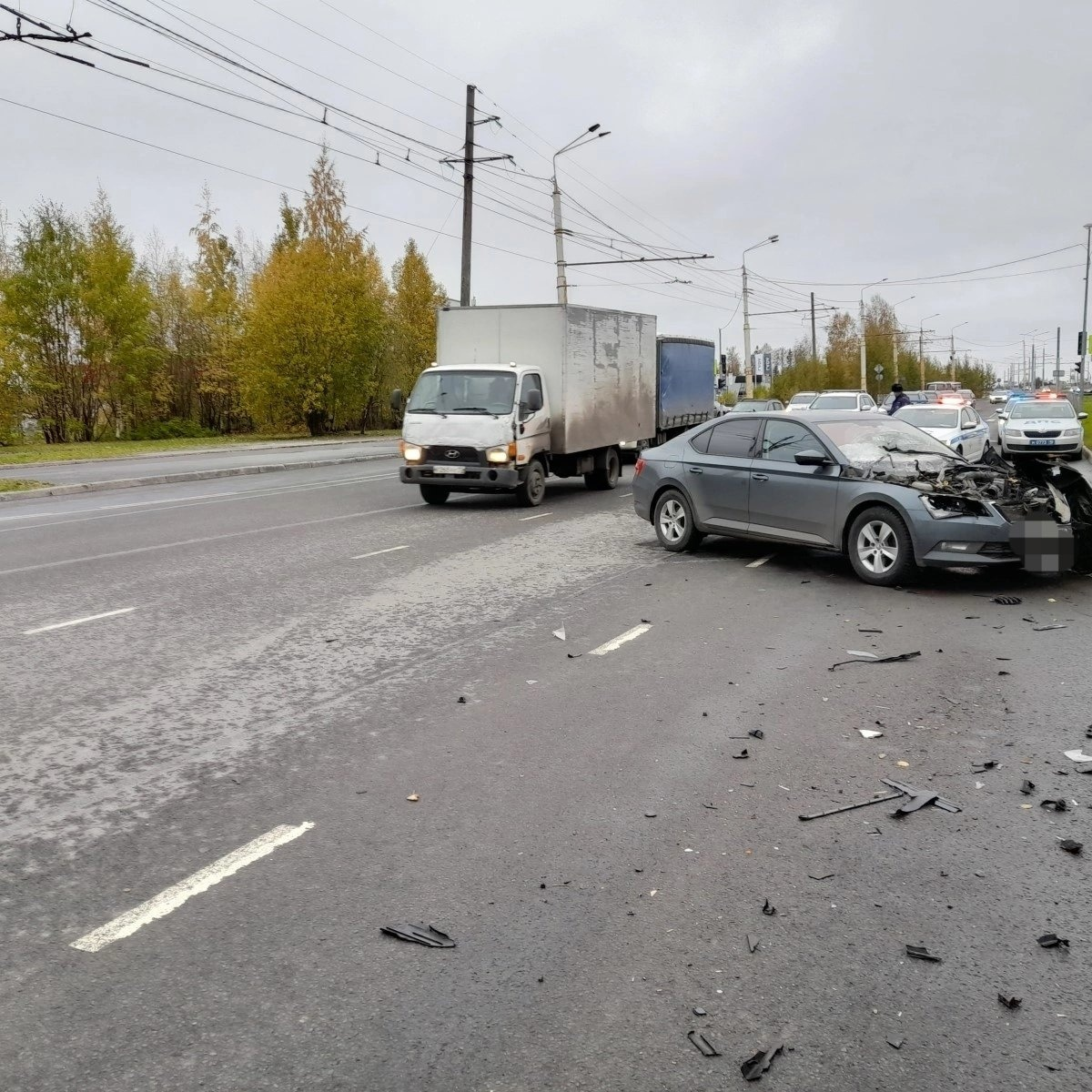    Стали известны подробности аварии на Лососинском шоссе в Петрозаводске Госавтоинспекция Петрозаводска