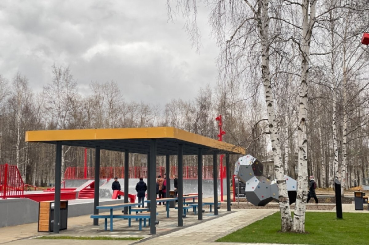    В Стрежевом открыли молодежную парковую зону