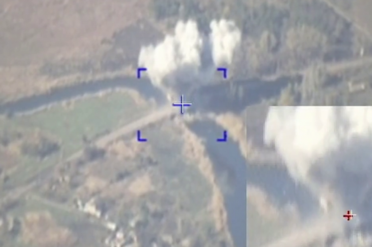    ВКС РФ уничтожили мост, который использовался для снабжения ВСУ в Марьинке