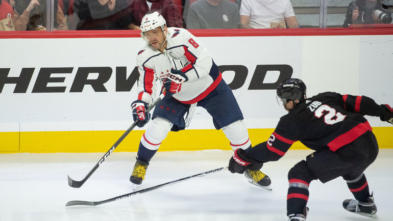    Александр Овечкин в матче против «Оттавы». USA Today Sports