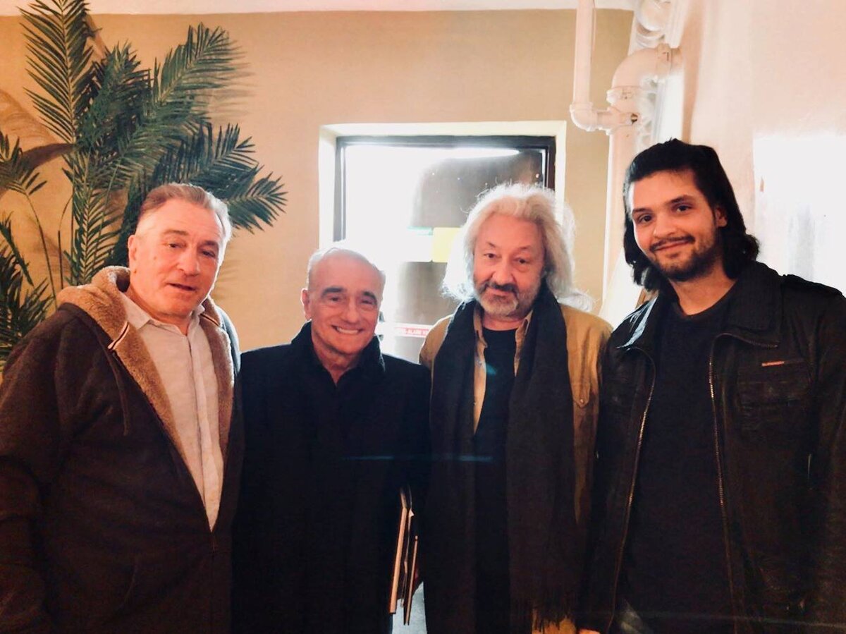 Стас Намин с Артемом и Робертом Де Ниро.