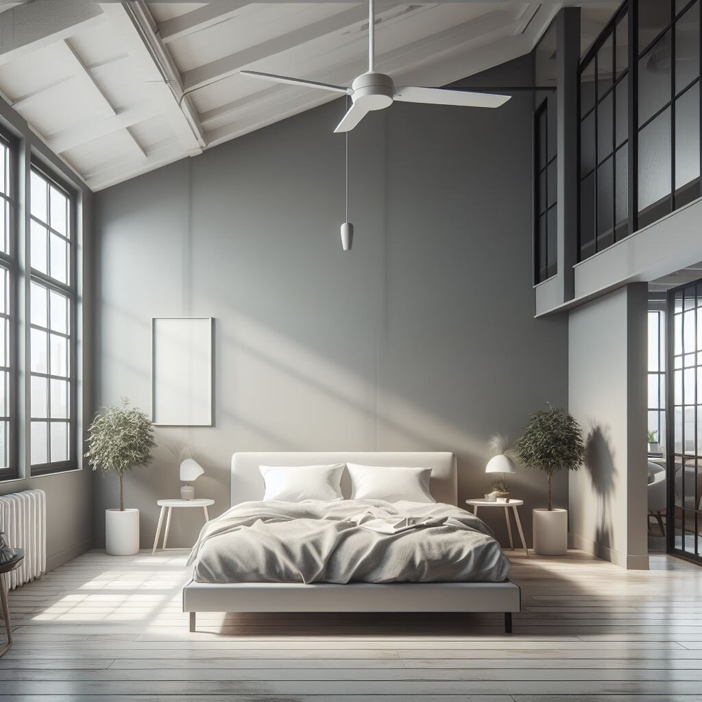 Интерьер спальни в стиле лофт