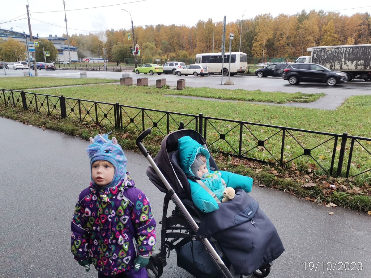 На улице похолодало. Около нуля, с утра на машинах бывает снег. Вторую неделю вожу Костю на процедуры. Наблюдаю за лесом. В понедельник лес ещё был зелёный. Последние два дня определённо жёлтый. 😊