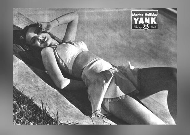 пин-ап Марты Холлидей времен Второй мировой войны в журнале Yank
