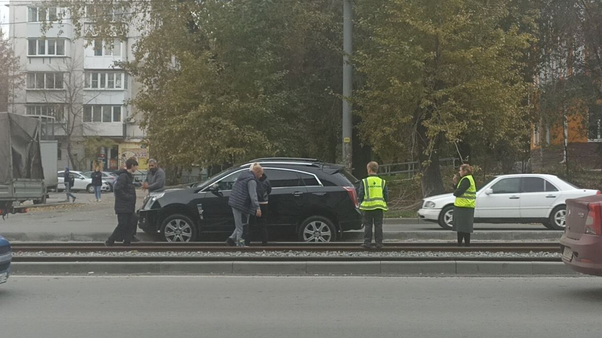 Фото автора. Трамваи прекратили движение