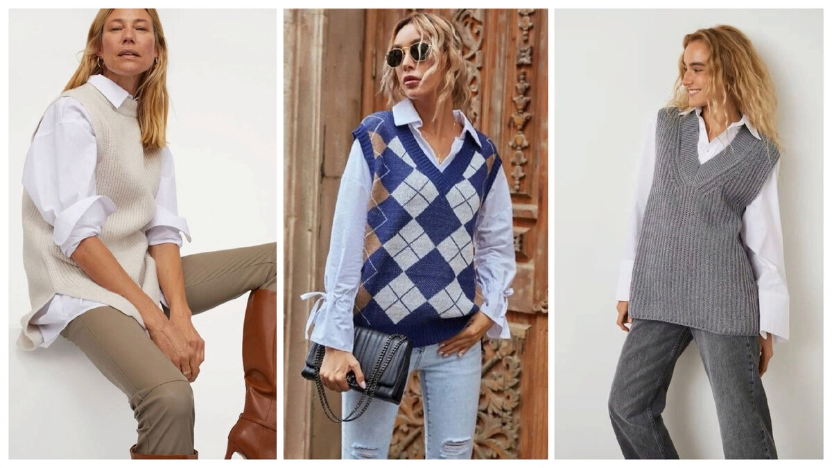 Как не выглядеть "бабушкой" в модном в этом сезоне вязаном жителе ...