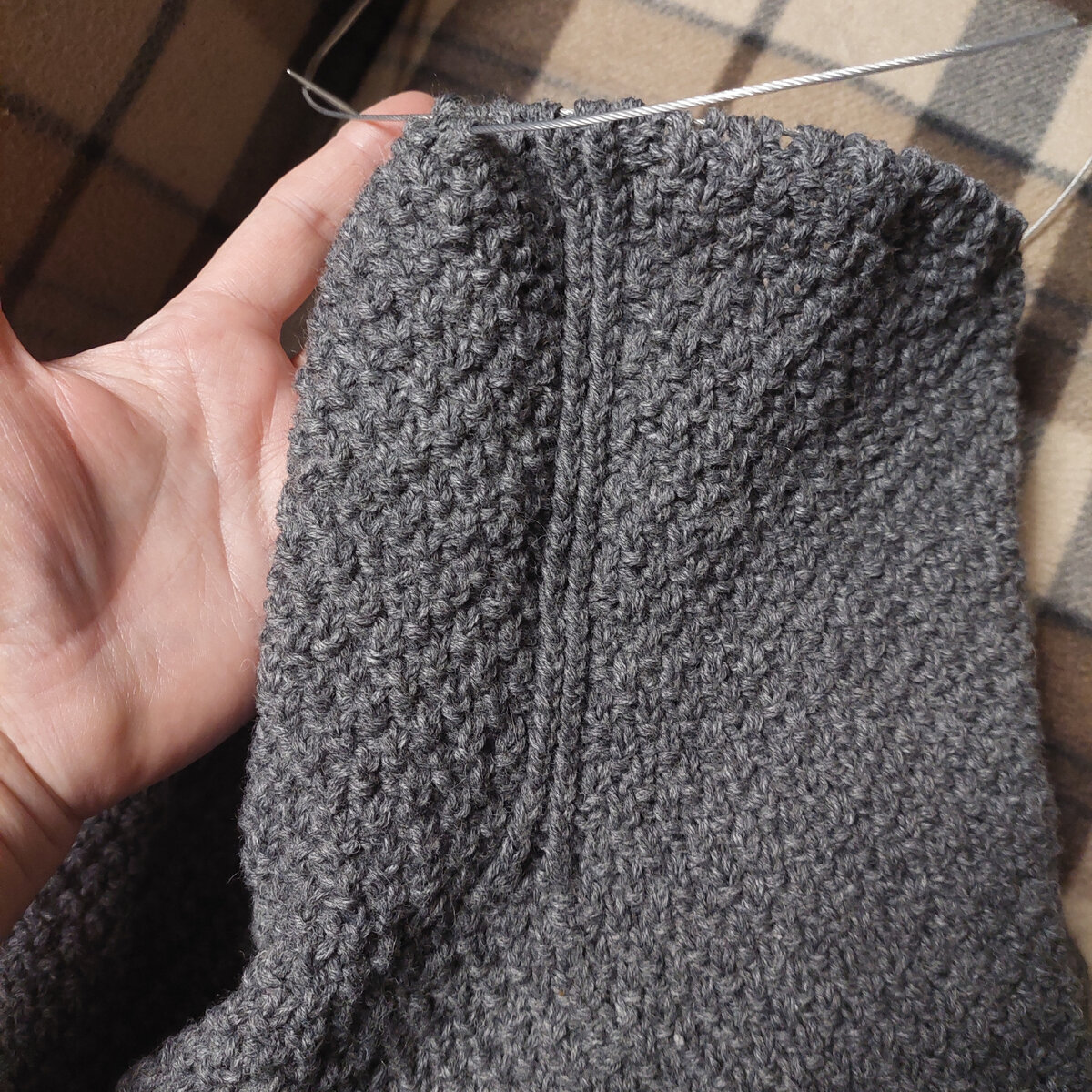 Имитация внутреннего шва.