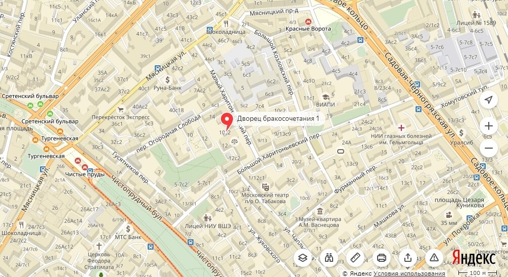 Карта взята из картинок яндекс карт