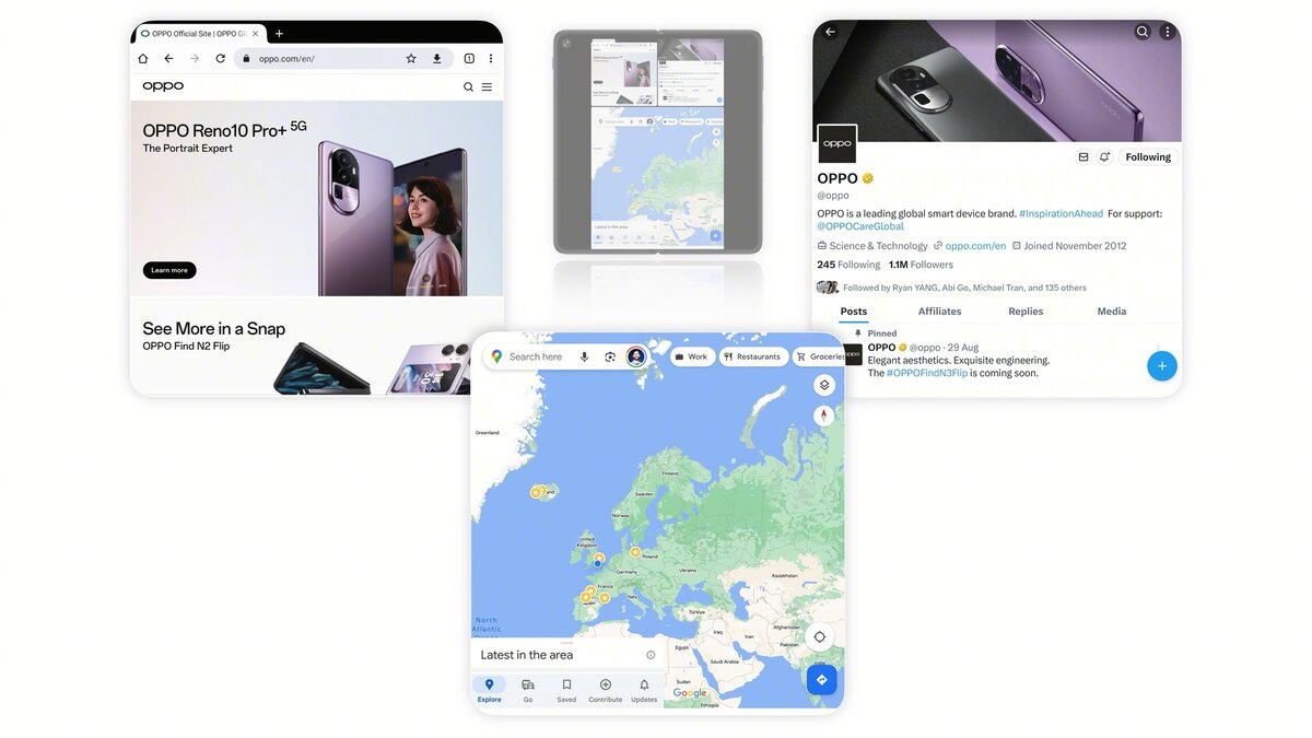 OPPO Find N3 и N3 Flip — продвинутые «раскладушки» с LTPO OLED экранами,  камерами с OIS и уникальными фишками | BREVITY — гаджеты и технологии | Дзен