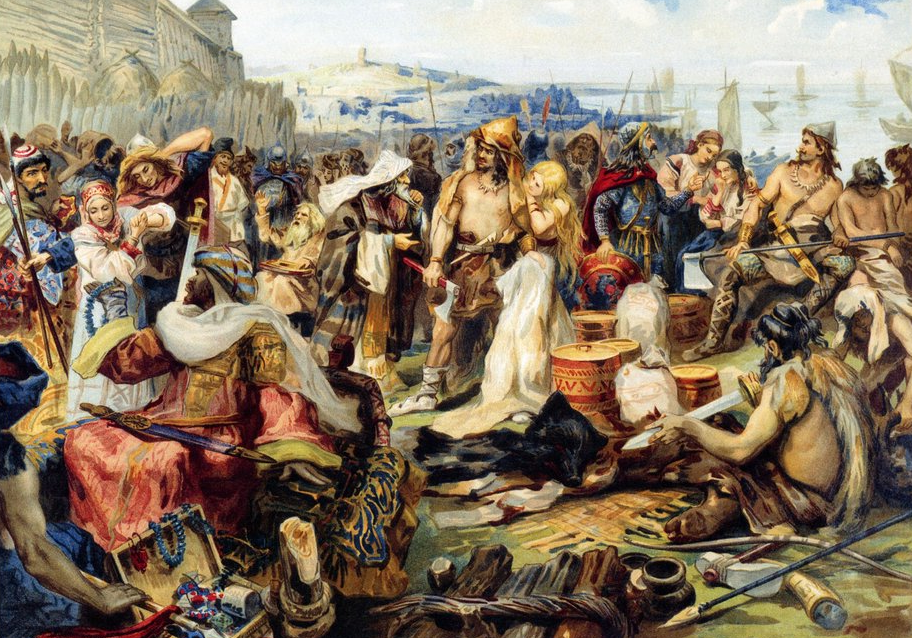 Торг у древних славян. 