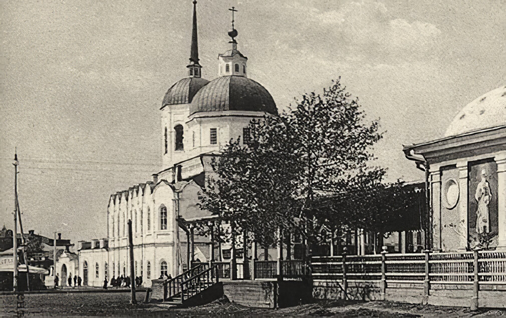 Богоявленский собор. Фото сделано до 1929 года. Источник: https://elib.tomsk.ru/page/11369/?cp=2