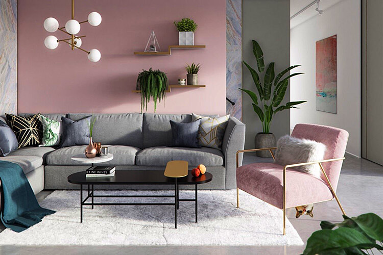 Серый В Интерьере Сочетание фото 7