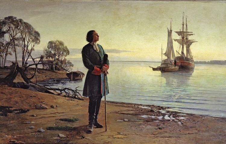 «Здесь будет город заложен»,  1880 г. Николай Добровольский