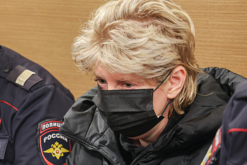 Юлия Логинова на заседании по делу о торговле детьми в Преображенском суде. Фото: Михаил Синицын/ТАСС, 18.10.2023