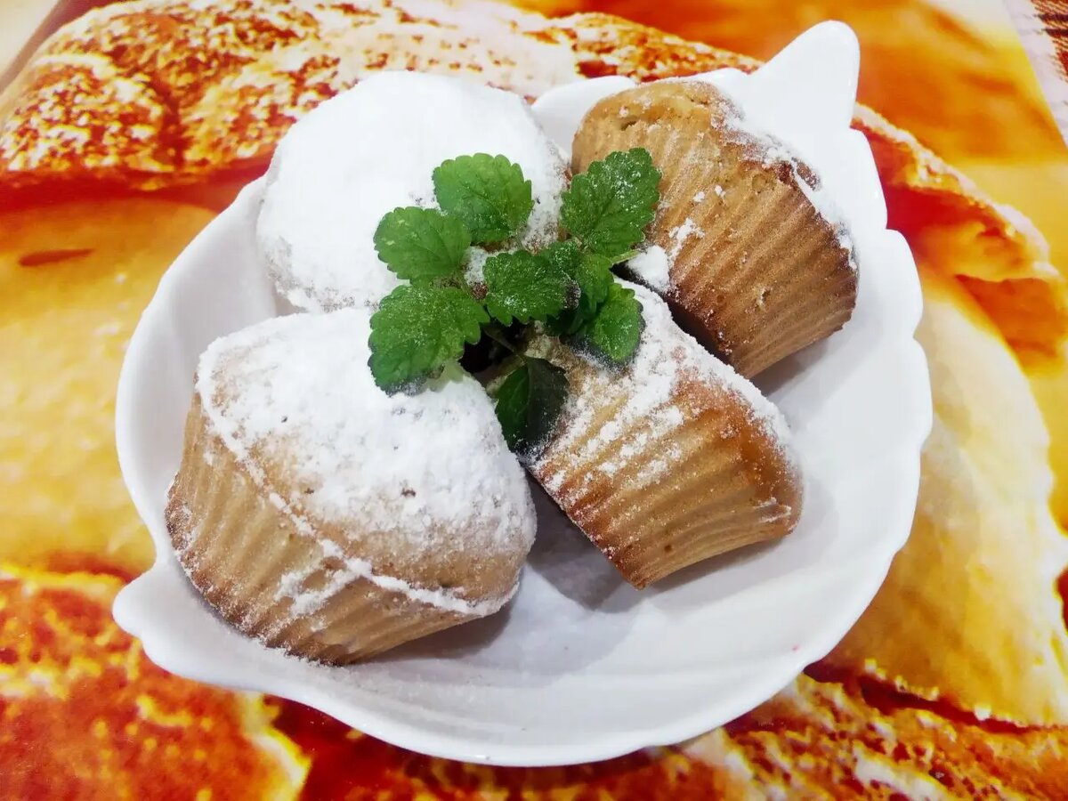Кексы с яблоками, просто и вкусно