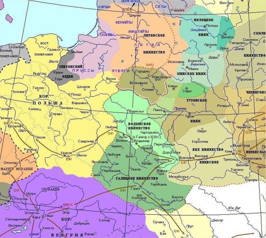 Запад Киевской Руси в XIII веке