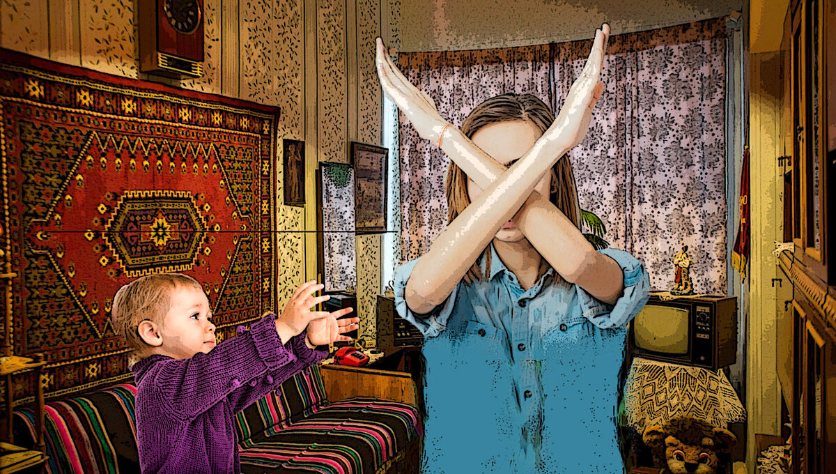 Маме ребенок не нужен. Иллюстрация