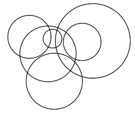 Задание 1
На пробковой доске Саша хочет разместить 66 бумажных кругов так, чтобы они располагались, как на схеме ниже.