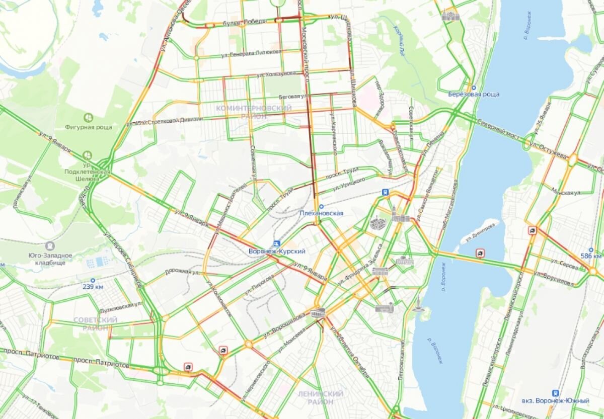 Прогноз на 2023 воронеж. Воронеж на карте. Карта Коминтерновского района Воронежа с улицами. Пробки Барнаул.