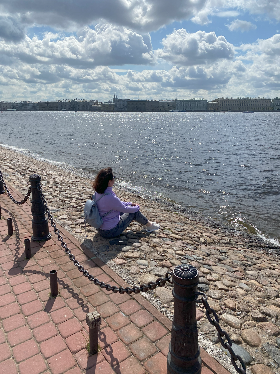 Я на Стрелке Заячьего острова.