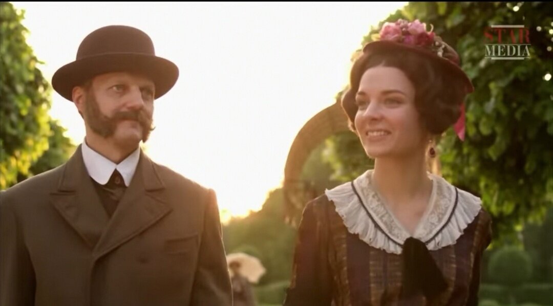 Александр II и Екатерина Долгорукова (кадр из сериала "Романовы") 