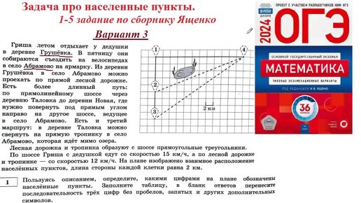 Вариант 1 ященко 2024 база