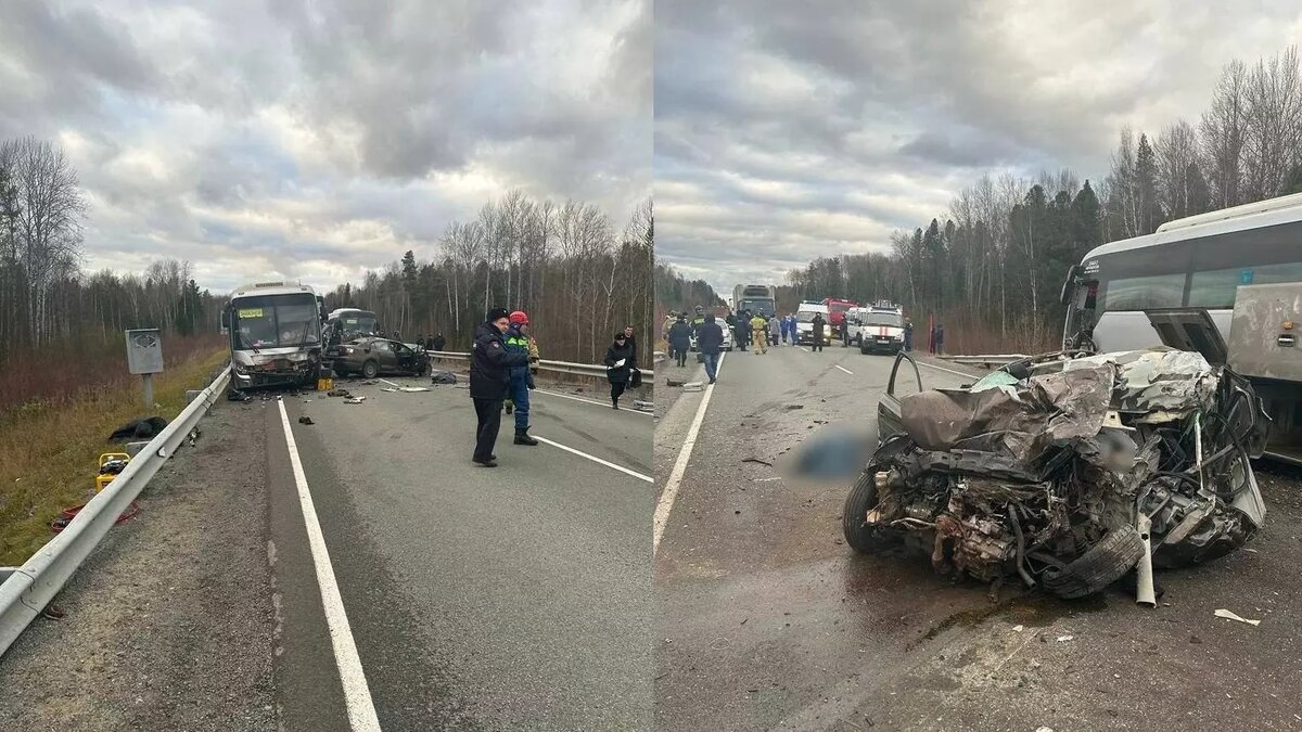 В страшном ДТП с автобусом на трассе «Югра» погибли два человека |  muksun.fm | Дзен