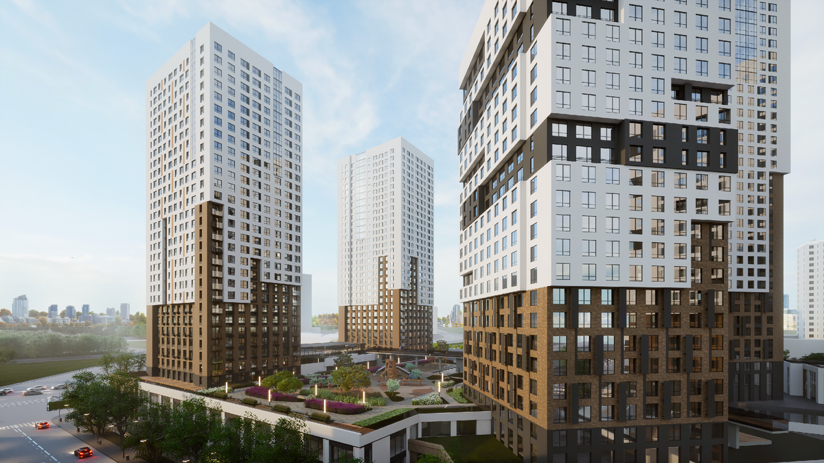 Дома с футуристичными террасами, "парящими" дворами и окнами в пол словно сошли со страниц книг фантастов и стали новой реальностью