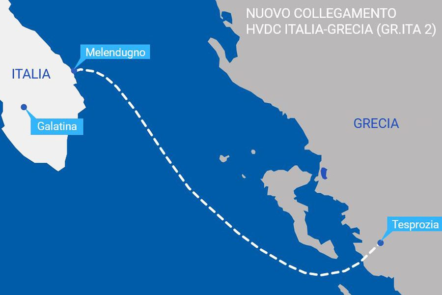 Новый подводный интерконнектор Италия-Греция передающей мощностью 1 ГВт (проект GR.ITA 2)