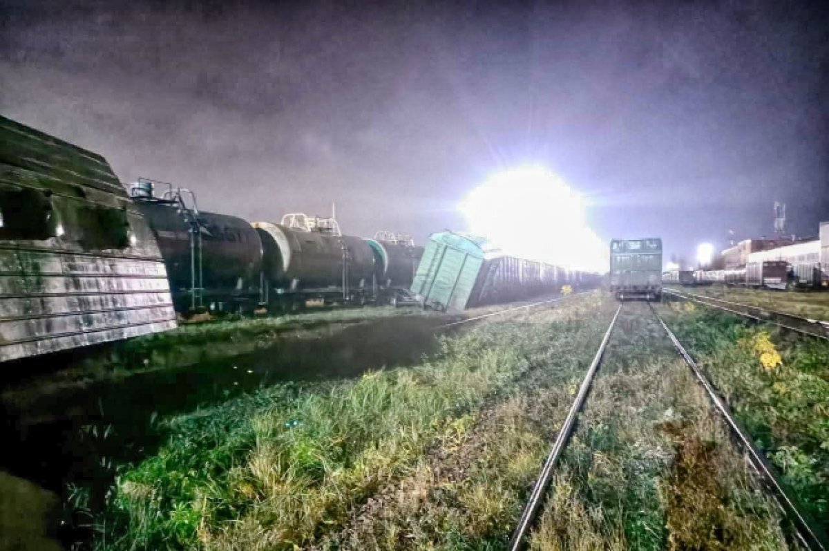    Три грузовых вагона сошли с рельсов в Нижнем Новгороде