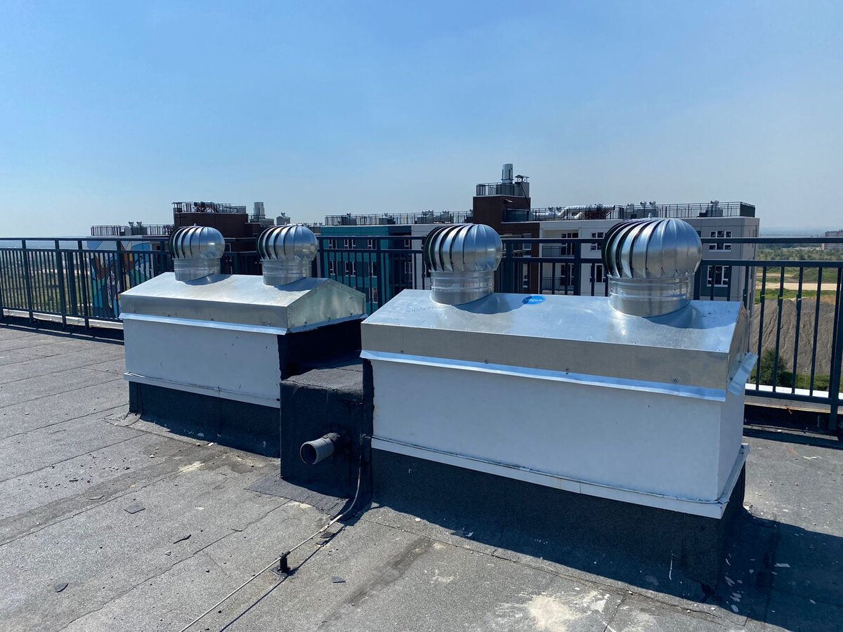 Ротационные дефлекторы ROTADO на крыше