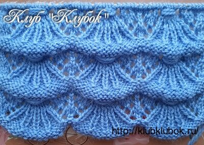 узор "фестоны" фото с сайта Клуб "Клубок"